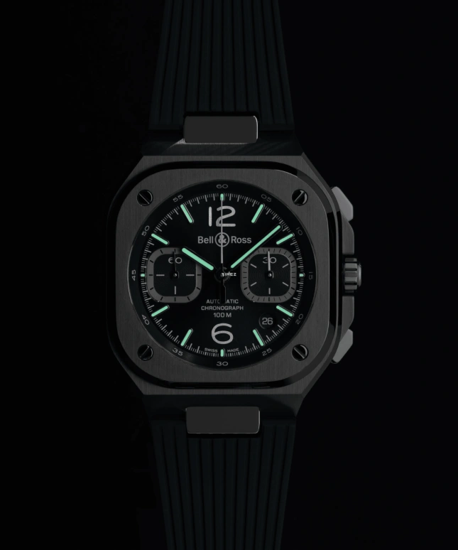 Bell & Ross,Urban 42mm,42mm,Stainless Steel,Blue,Automatic,Chronograph,Day,BR05C,BR05C-BLU-ST/SRB