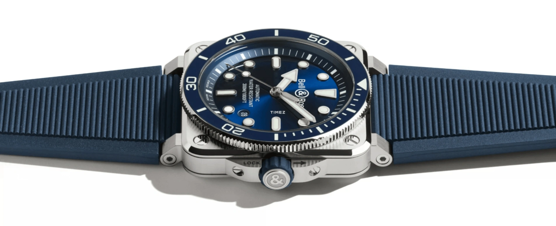 Bell & Ross,BR-03 Diver 42mm,42mm,Stainless Steel,Blue,Automatic,Day,54hours,BR03A,BR03A-D-BLU-ST/SRB