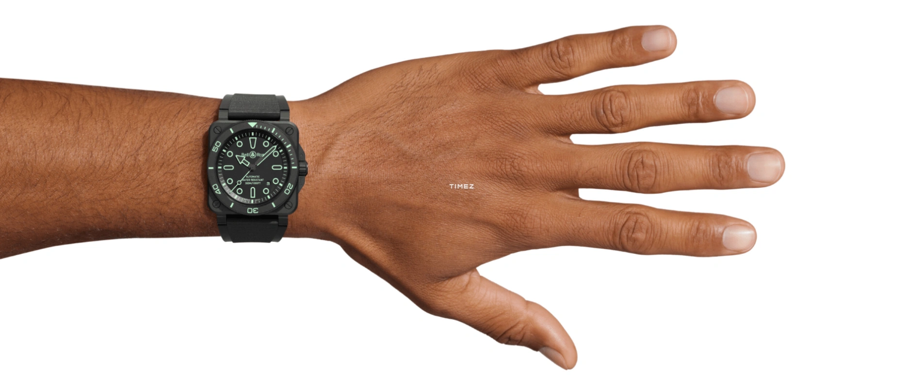 Bell & Ross,BR-03 Diver 42mm,42mm,Ceramic,Black,Automatic,Day,54hours,BR03A,BR03A-D-OL-CE/SRB