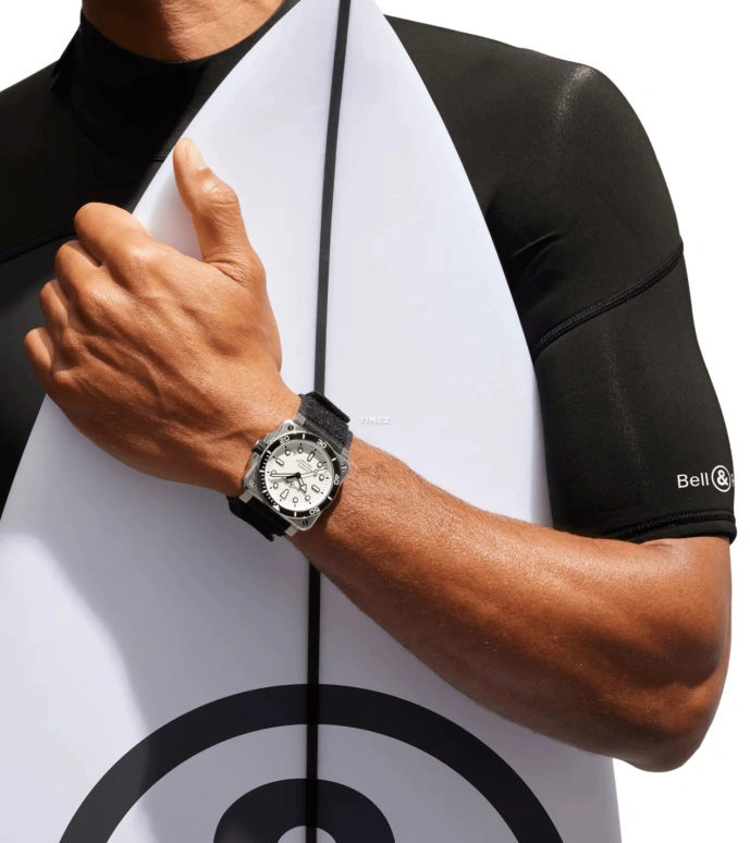 Bell & Ross,BR-03 Diver 42mm,42mm,Stainless Steel,White,Automatic,Day,54hours,BR03A,BR03A-D-WH-ST/SRB