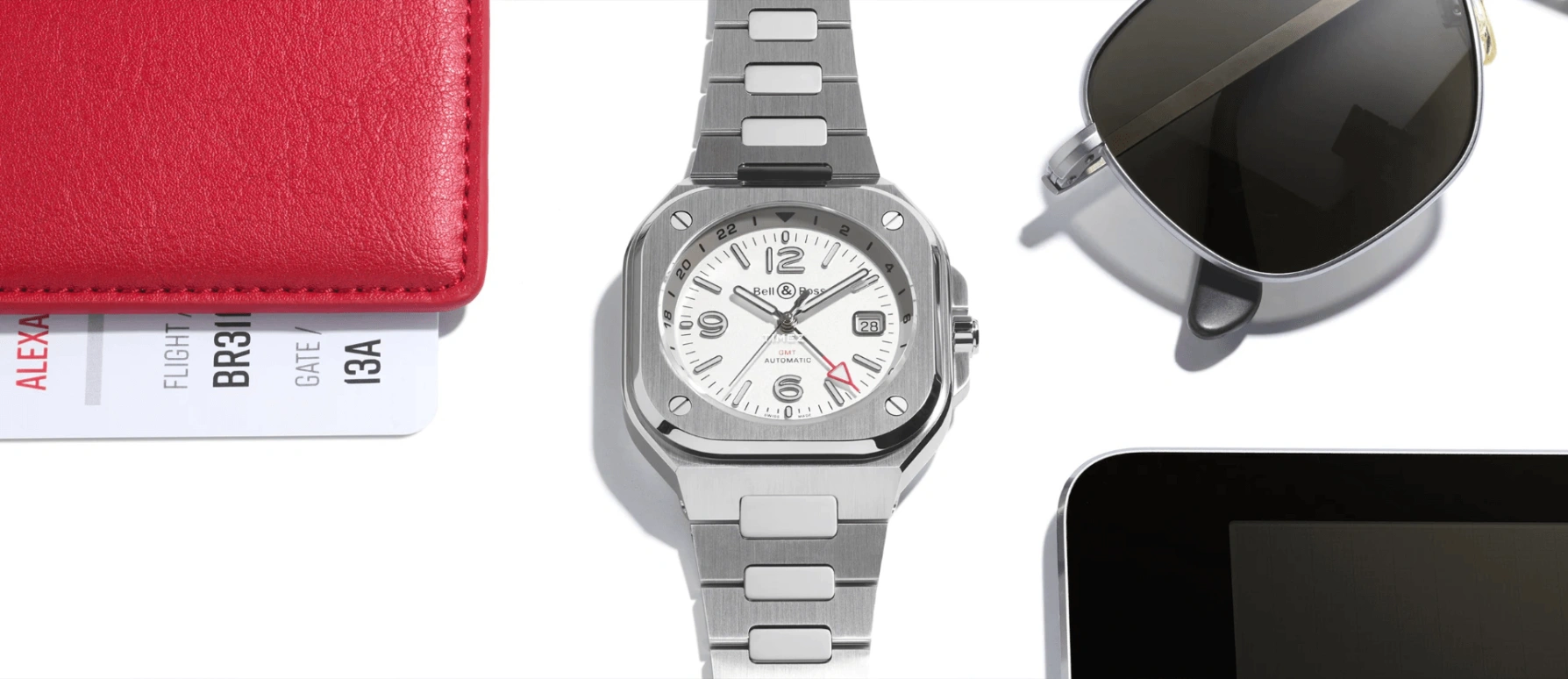 Bell & Ross,Urban 41mm,41mm,Stainless Steel,Silver White,Automatic,Day,Dule Time,BR05G,BR05G-SI-ST/SST