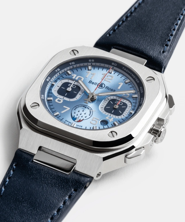 Bell & Ross,Urban 42mm,42mm,Stainless Steel,Blue,Automatic,Chronograph,Day,BR05C,BR05C-PAF-ST/SCA