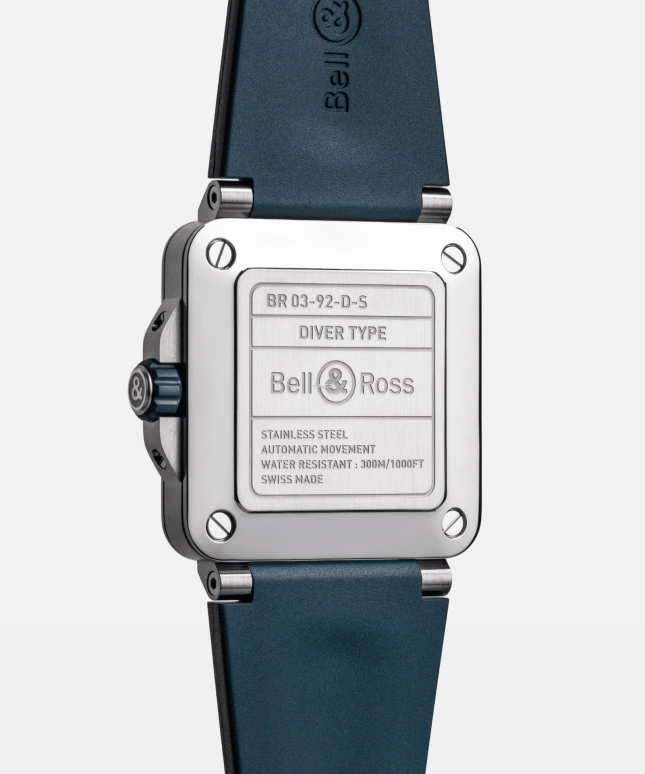 Bell & Ross,BR-03 Diver 42mm,42mm,Stainless Steel,Blue,Automatic,Day,54hours,BR03A,BR03A-D-BLU-ST/SRB