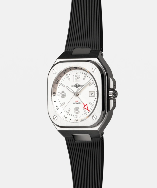 Bell & Ross,Urban 41mm,41mm,Stainless Steel,Silver White,Automatic,Day,Dule Time,BR05G,BR05G-SI-ST/SRB