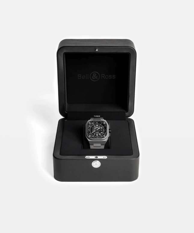 Bell & Ross,BR-X5 41mm,41mm,Titanium,Carbon,Black,Automatic,Day,Power Reserve Indicator,BRX5R,BRX5R-RAC-TI/STI