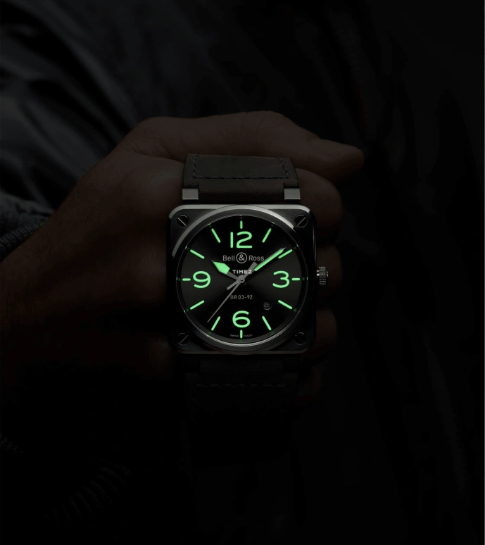 Bell & Ross,Instruments 42mm,42mm,Stainless Steel,Grey,Automatic,Day,38hours,BR0392,BR0392-GC3-ST/SCA