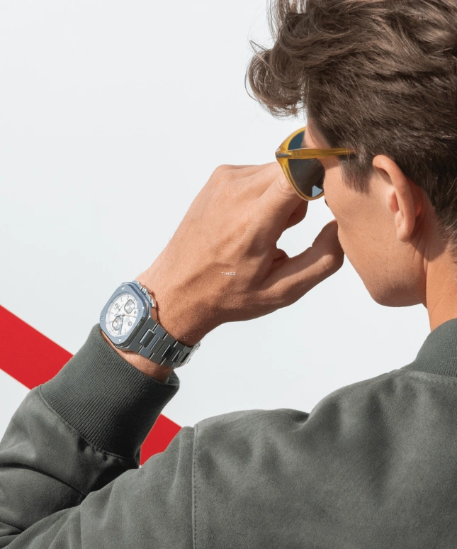 Bell & Ross,Instruments 42mm,42mm,Stainless Steel,Silver White,White,Automatic,Chronograph,Day,BR05C,BR05C-SI-ST/SST