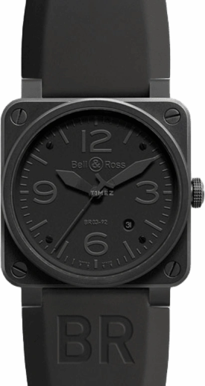 Bell & Ross,Instruments 42mm,42mm,Stainless Steel,Black,Automatic,Day,42hours,BR0392PHANTOM