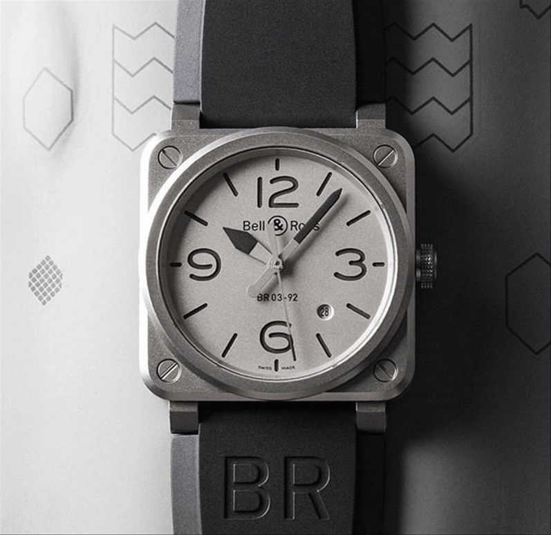 Bell & Ross,Instruments 42mm,42mm,Stainless Steel,Grey,Automatic,Day,38hours,BR0392,BR0392-GBL-ST/SRB