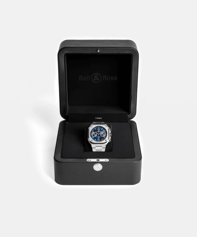 Bell & Ross,Urban 42mm,42mm,Stainless Steel,Blue,Automatic,Chronograph,Day,BR05C,BR05C-BLU-ST/SST