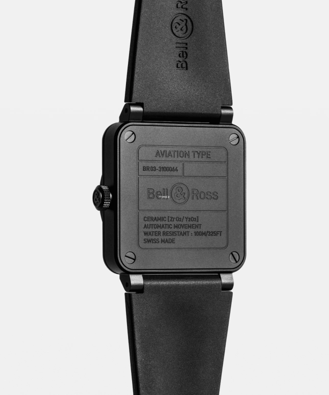 Bell & Ross,Instruments 41mm,41mm,Ceramic,Black,Automatic,Day,Sapphire,Crystal Glass,BR03A,BR03A-BL-CE/SRB
