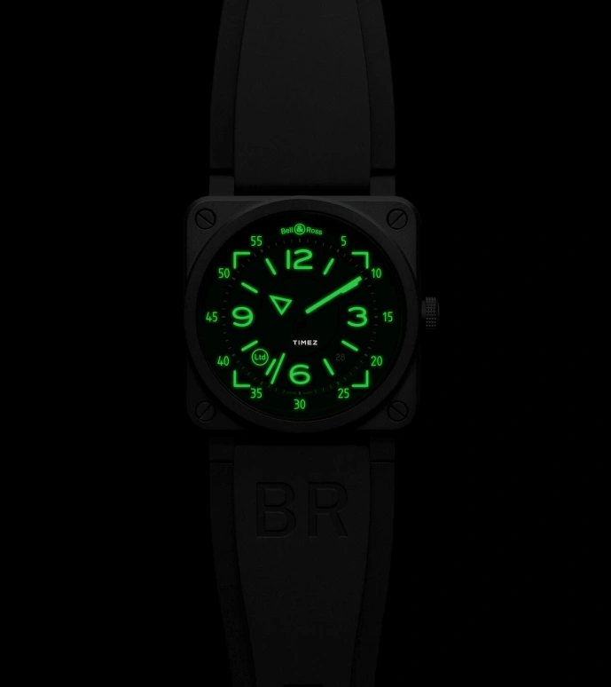 Bell & Ross,Instruments 42mm,42mm,Ceramic,Black,Automatic,Day,38hours,BR0392,BR0392-HUD-CE/SRB