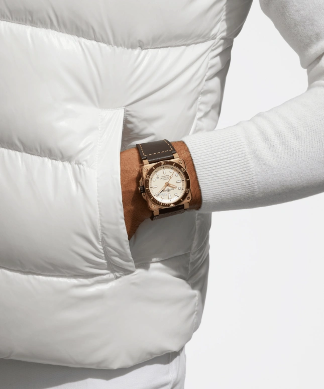 Bell & Ross,BR-03 Diver 42mm,42mm,Bronze,Cream,Automatic,Day,38hours,BR0392,BR0392-D-WH-BR/SCA