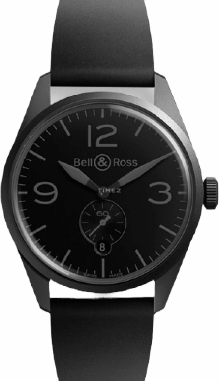 Bell & Ross,Vintage 41mm,41mm,Stainless Steel,Black,Automatic,Day,42hours,BRV123PHANTOM