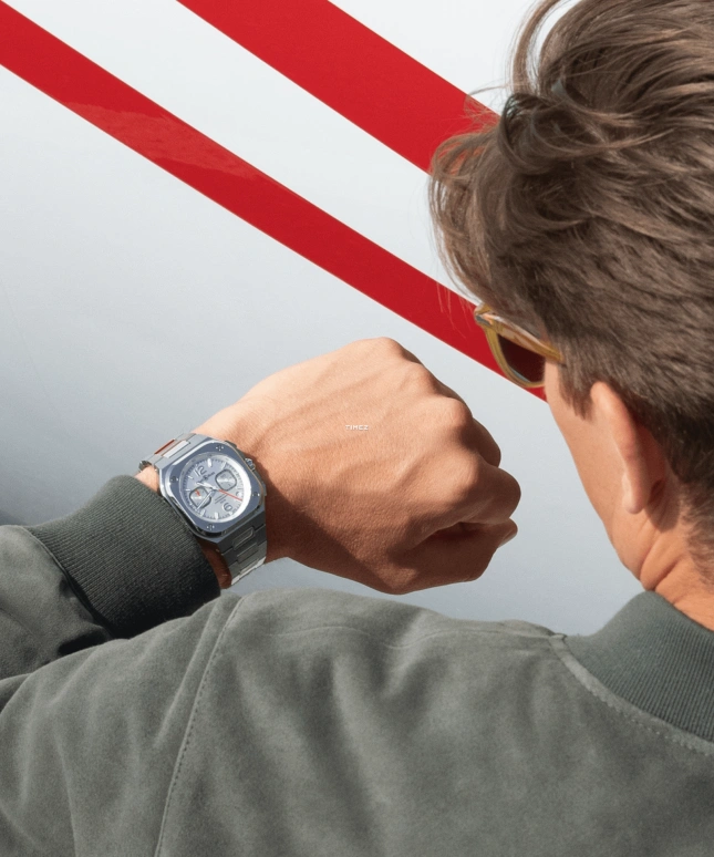 Bell & Ross,Instruments 42mm,42mm,Stainless Steel,Silver White,White,Automatic,Chronograph,Day,BR05C,BR05C-SI-ST/SST