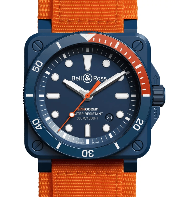 Bell & Ross,BR-03 Diver 42mm,42mm,Ceramic,Blue,Automatic,Day,Sapphire,Crystal Glass,BR0392,BR0392-D-TR-CE/SRB