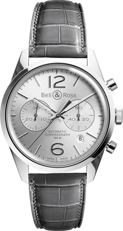 Bell & Ross Vintage BRG126-WH-ST/SCR