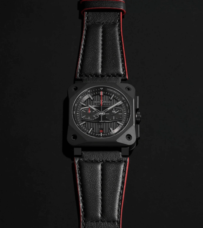 Bell & Ross,Instruments 42mm,42mm,Ceramic,Black,Automatic,Chronograph,Day,BR0394,BR0394-BTR-CE/SCA