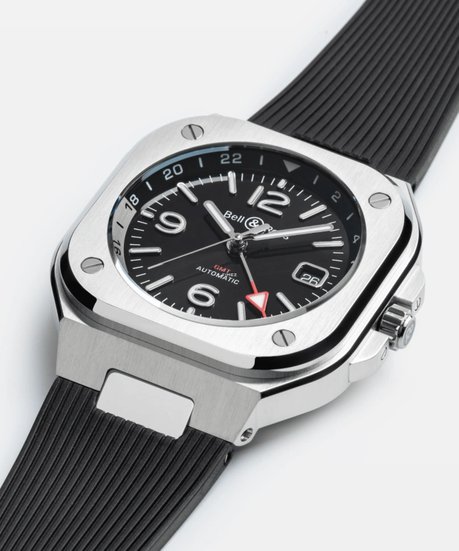 Bell & Ross,Instruments 41mm,41mm,Stainless Steel,Black,Automatic,Day,Dule Time,BR05G,BR05G-BL-ST/SRB