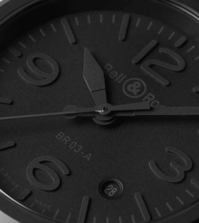Bell & Ross,Instruments 41mm,41mm,Ceramic,Black,Automatic,Day,Sapphire,Crystal Glass,BR03A,BR03A-PH-CE/SRB