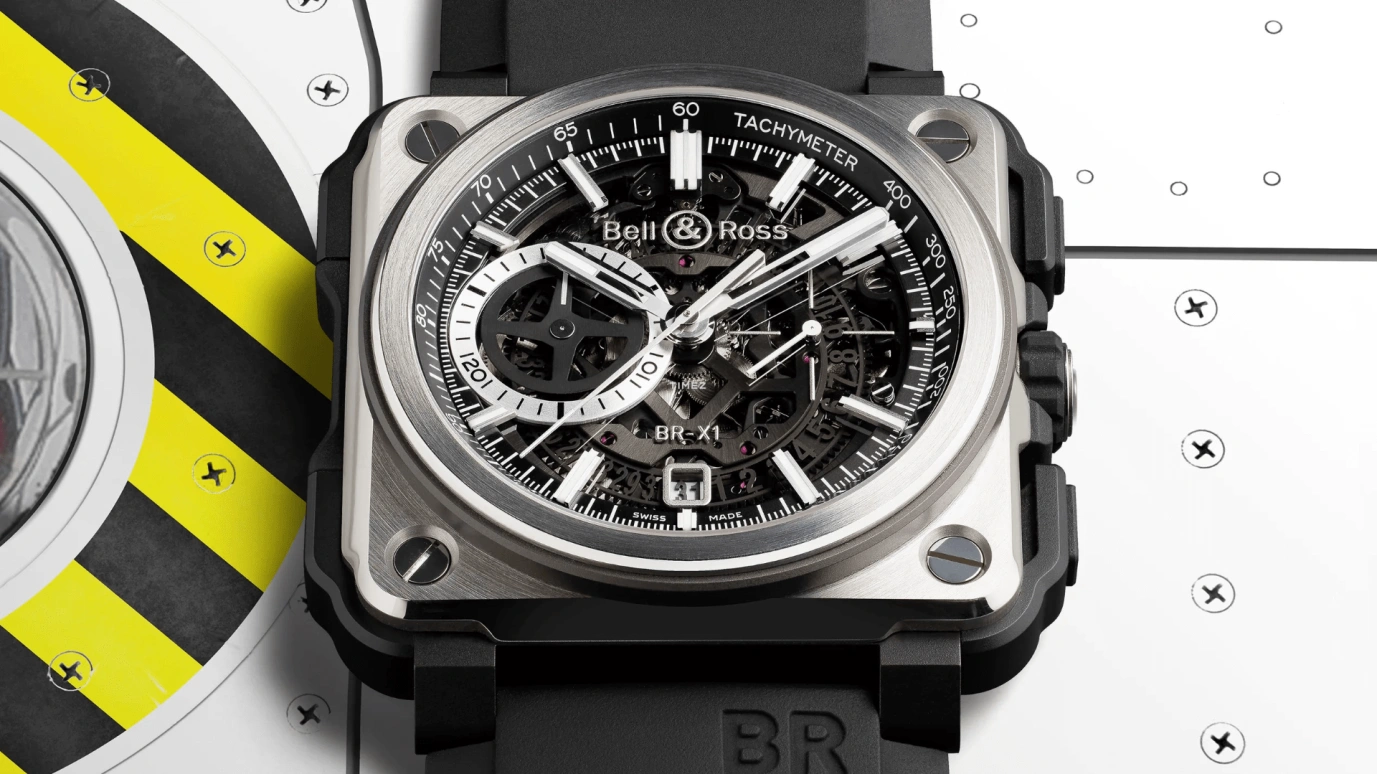 Bell & Ross,Instruments 45mm,45mm,Titanium,Ceramic,Grey,Automatic,Chronograph,Day,BRX1,BRX1-CE-TI-BLC