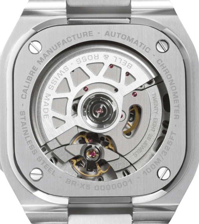 Bell & Ross,Urban 41mm,41mm,Stainless Steel,Green,Automatic,Day,Power Reserve Indicator,BRX5R,BRX5R-IRS-ST/SRB