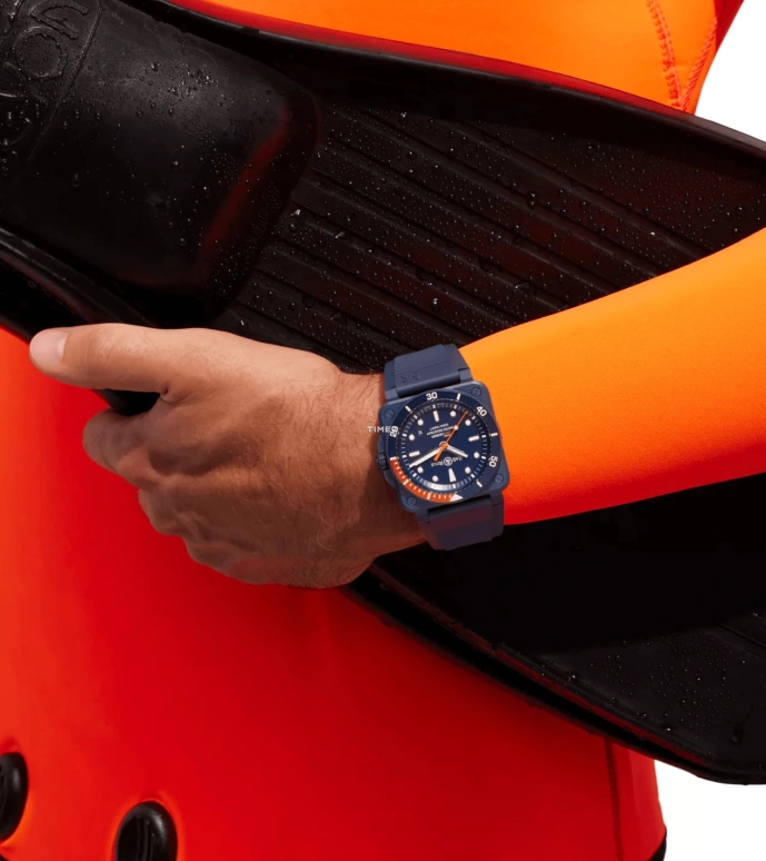 Bell & Ross,BR-03 Diver 42mm,42mm,Ceramic,Blue,Automatic,Day,Sapphire,Crystal Glass,BR0392,BR0392-D-TR-CE/SRB