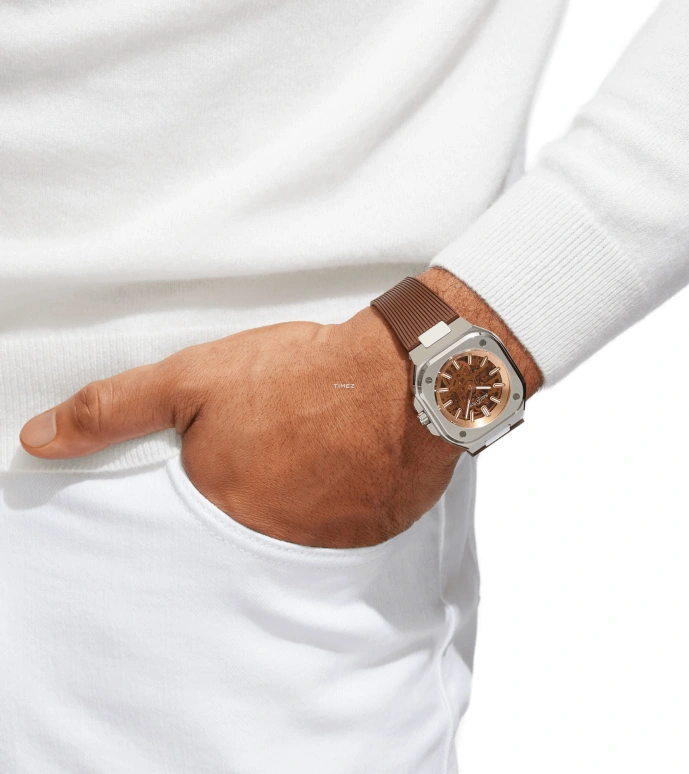 Bell & Ross,BR-05 Auto 40mm,40mm,Stainless Steel,Brown,Automatic,38hours,In-house Caliber,BR05A,BR05A-CH-SKST/SRB