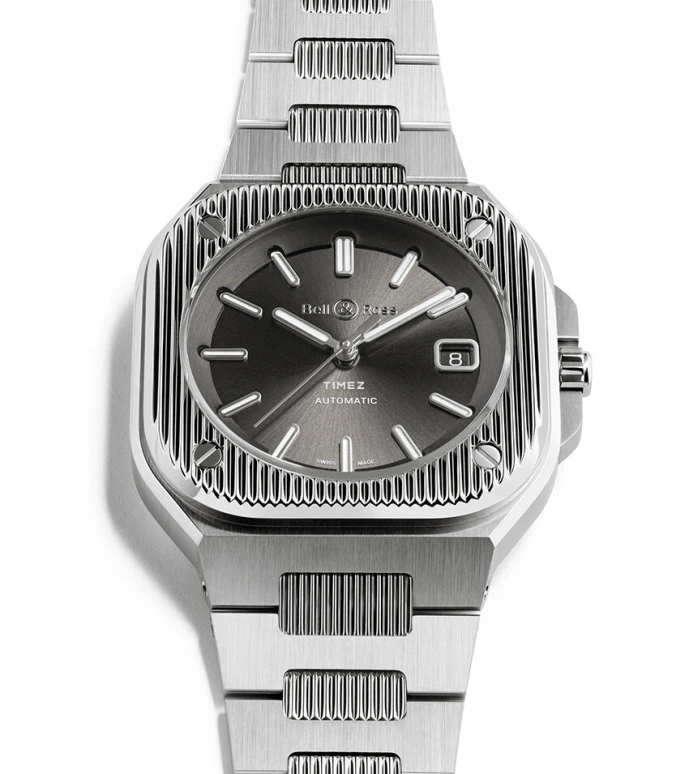 Bell & Ross,BR-05 Auto 40mm,40mm,Stainless Steel,Grey,Automatic,Day,38hours,BR05A,BR05A-BL-GLST/SST