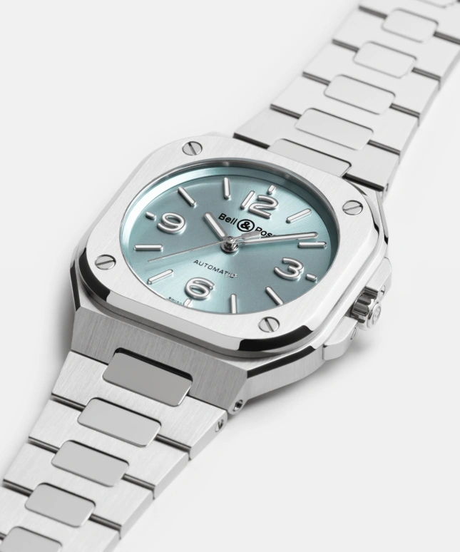 Bell & Ross,BR-03 Auto 36mm,36mm,Stainless Steel,Ice Blue,Automatic,54hours,In-house Caliber,BR05A,BR05A-S-BU-ST/SST