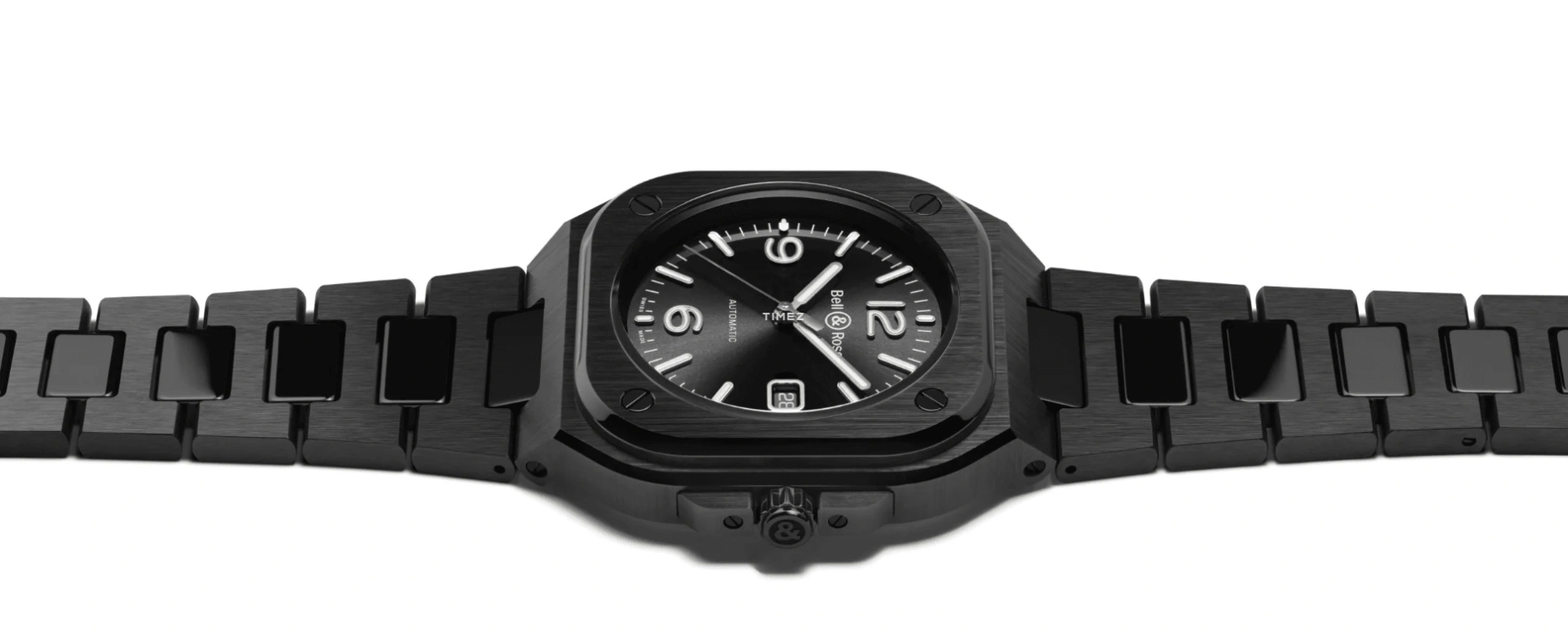 Bell & Ross,Urban 41mm,41mm,Ceramic,Black,Automatic,Day,Sapphire,Crystal Glass,BR05A,BR05A-BL-CE/SCE