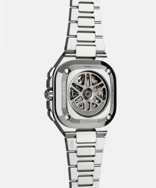Bell & Ross,Urban 42mm,42mm,Stainless Steel,Black,Automatic,Chronograph,Day,BR05C,BR05C-BLC-ST/SST