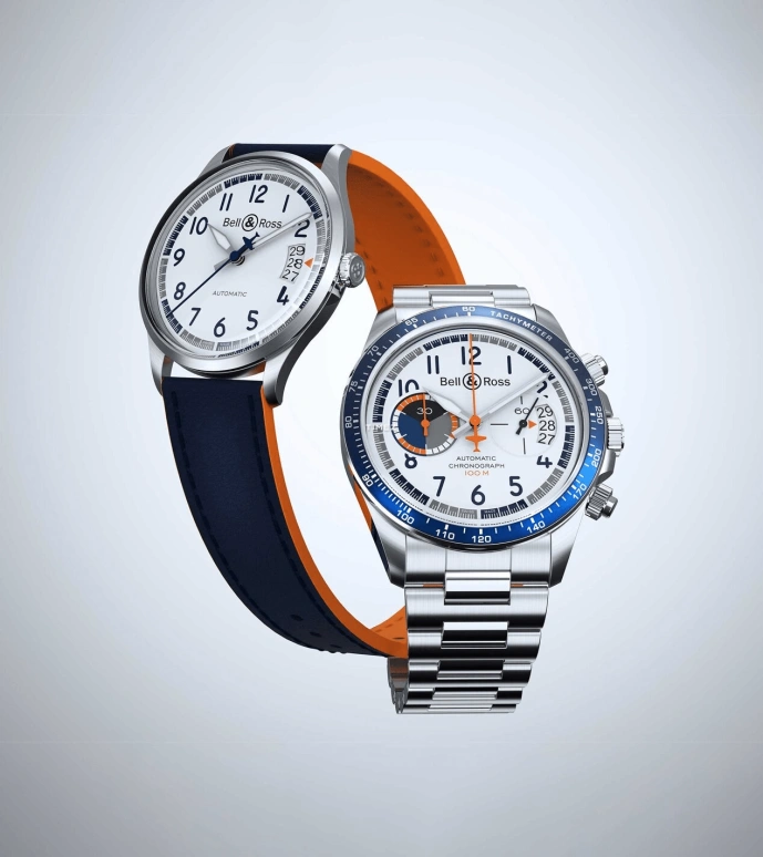 Bell & Ross,Vintage 41mm,41mm,Stainless Steel,White,Automatic,Chronograph,42hours,BRV294,BRV294-BB-ST/SCA