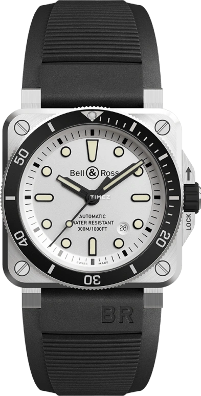 Bell & Ross Instruments BR0392-D-WH-ST-SRB