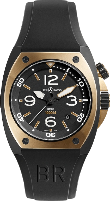 Bell & Ross Marine BR02-PINKGOLD-CA