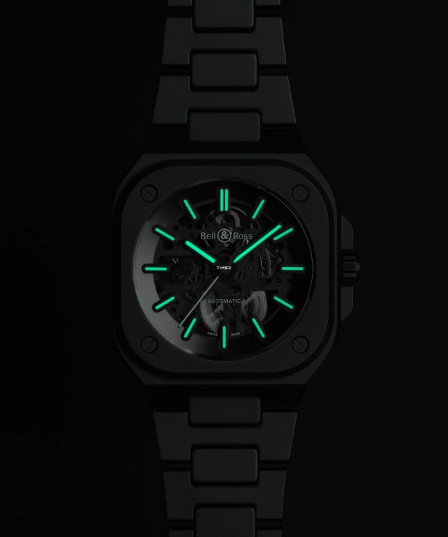 Bell & Ross,Urban 41mm,41mm,Ceramic,Transparent,Automatic,Sapphire,Crystal Glass,Other,BR05A,BR05A-BLM-SKCE/SCE