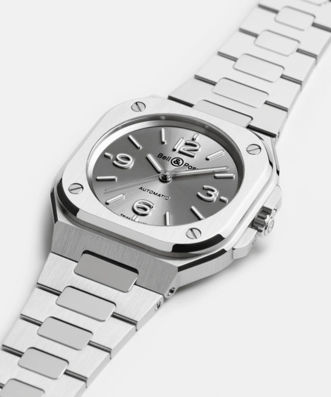 Bell & Ross,BR-03 Auto 36mm,36mm,Stainless Steel,Grey,Automatic,54hours,In-house Caliber,BR05A,BR05A-S-GR-ST/SST