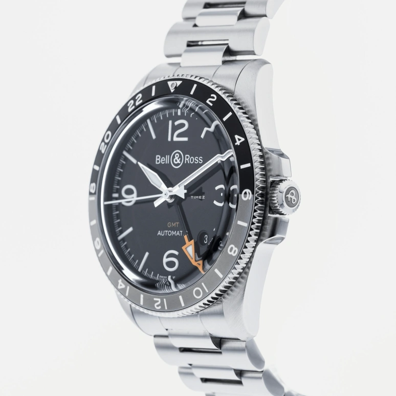 Bell & Ross,Vintage 41mm,41mm,Stainless Steel,Black,Automatic,Day,Dule Time,BRV293,BRV293-BL-ST/SST