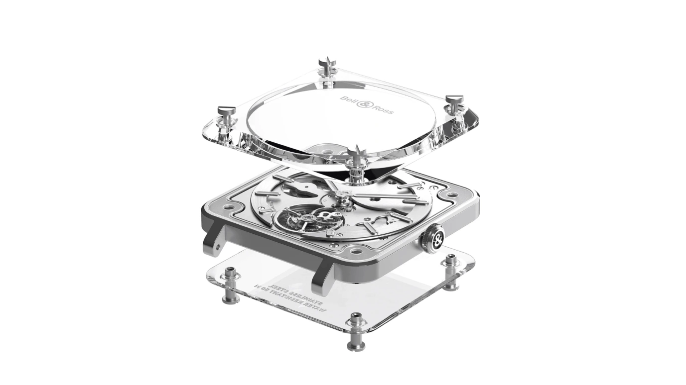 Bell & Ross,Haute-Horlogerie 42.50mm,42.50mm,Stainless Steel,Transparent,Automatic,Tourbillon,Sapphire,Crystal Glass,BRX2,BRX2-MRTB-ST