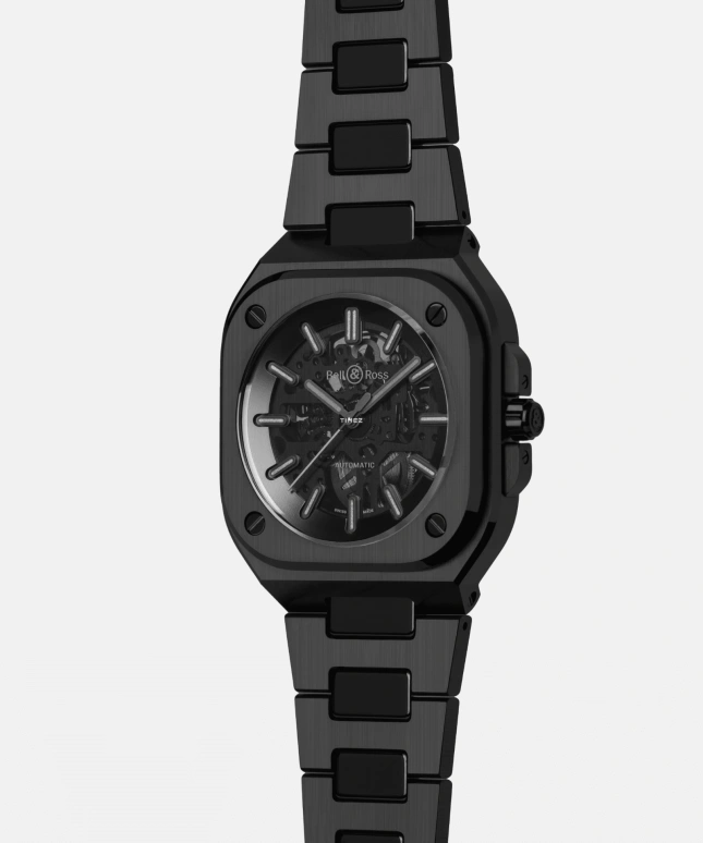 Bell & Ross,BR-05 Auto 41mm,41mm,Ceramic,Black,Automatic,54hours,In-house Caliber,BR05A,BR05A-PH-SK-CE/SCE