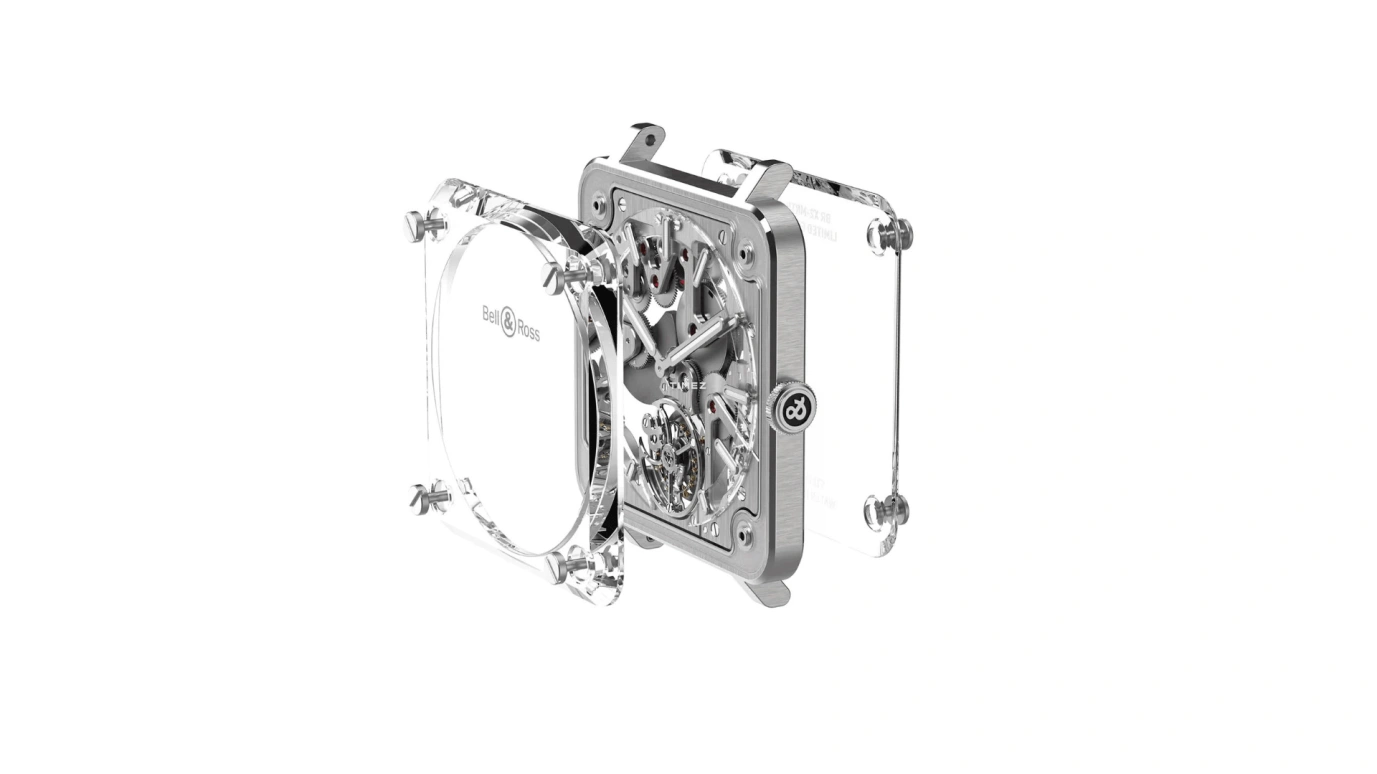 Bell & Ross,Haute-Horlogerie 42.50mm,42.50mm,Stainless Steel,Transparent,Skeleton,Automatic,Tourbillon,Sapphire,Crystal Glass,BRX2,BRX2-MRTB-SK-ST