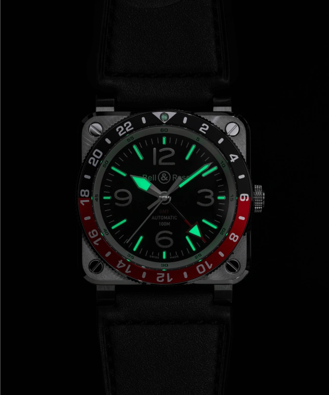 Bell & Ross,Instruments 42mm,42mm,Stainless Steel,Black,Automatic,Dule Time,42hours,BR0393,BR0393-BL-ST/SCA