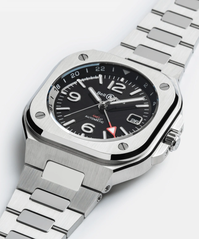 Bell & Ross,Instruments 41mm,41mm,Stainless Steel,Black,Automatic,Day,Dule Time,BR05G,BR05G-BL-ST/SST