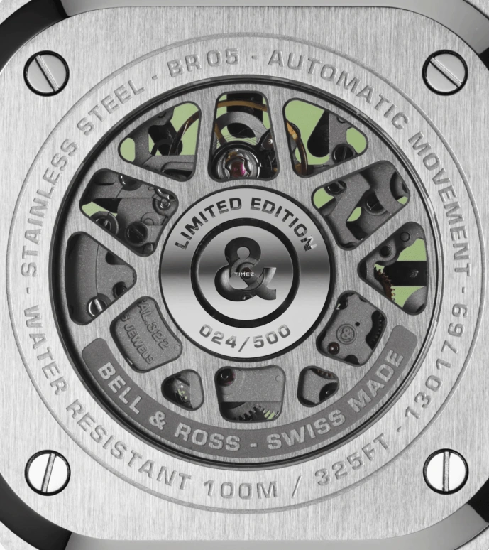 Bell & Ross,Urban 40mm,40mm,Stainless Steel,Olive Green,Automatic,38hours,In-house Caliber,BR05A,BR05A-GN-SKST/SRB