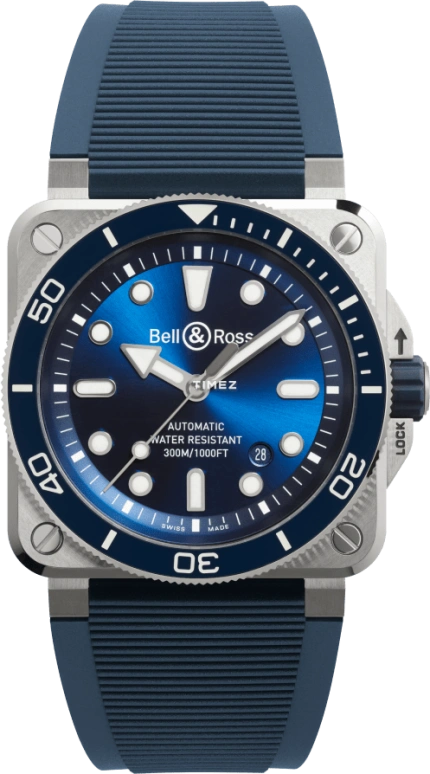 Bell & Ross BR-03 Diver BR03A-D-BLU-ST/SRB