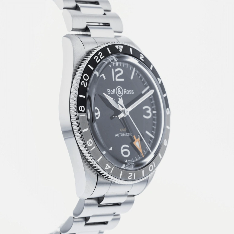 Bell & Ross,Vintage 41mm,41mm,Stainless Steel,Black,Automatic,Day,Dule Time,BRV293,BRV293-BL-ST/SST