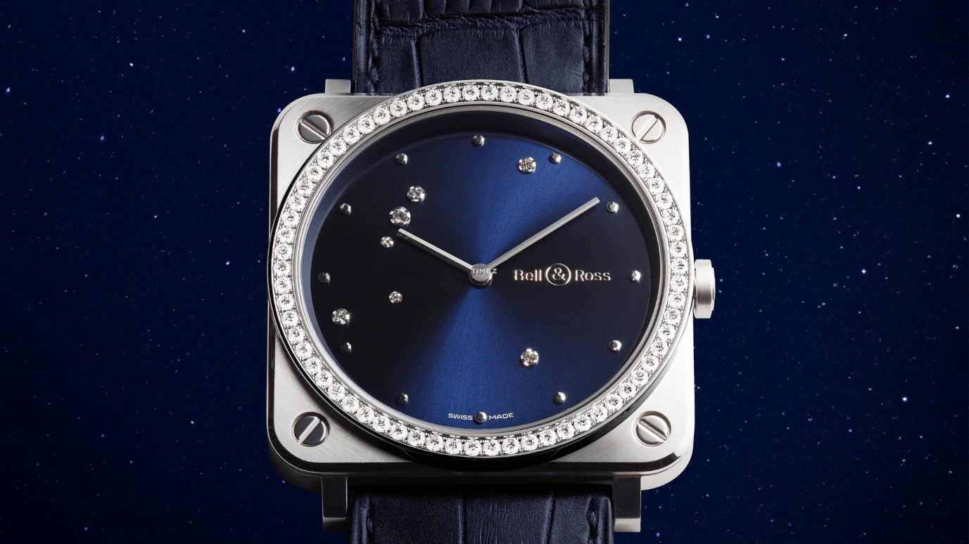 Bell & Ross,Instruments 39mm,39mm,Stainless Steel,Blue,Quartz,Sapphire,Square,BRS,BRS-EA-ST-LGD-SCR