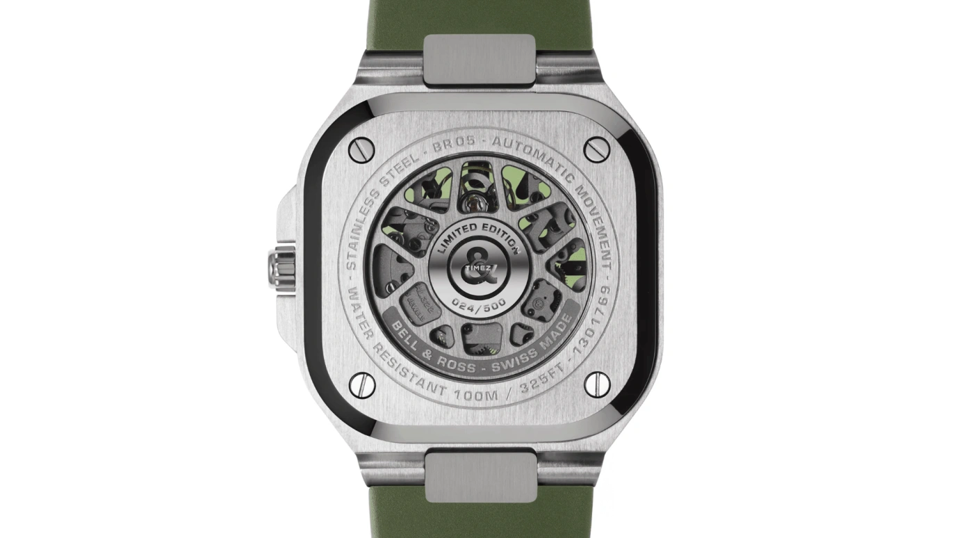 Bell & Ross,Urban 40mm,40mm,Stainless Steel,Olive Green,Automatic,38hours,In-house Caliber,BR05A,BR05A-GN-SKST/SRB