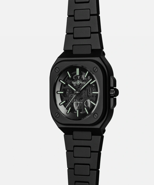 Bell & Ross,Urban 41mm,41mm,Ceramic,Transparent,Automatic,Sapphire,Crystal Glass,Other,BR05A,BR05A-BLM-SKCE/SCE