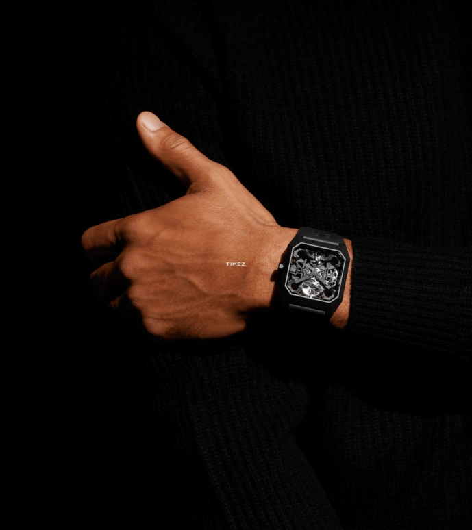 Bell & Ross,Instruments 42mm,42mm,Ceramic,Black,Skeleton,Automatic,Sapphire,Crystal Glass,Octagon,BR03,BR03-CYBER-CE